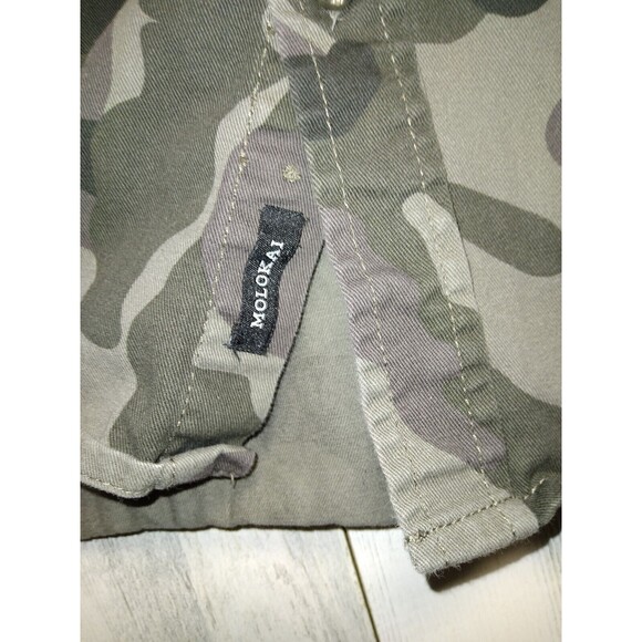 Molokai Surf Co Hooded Shirt Mens Size M Camoflague Long Sleeve - Picture 2 of 8